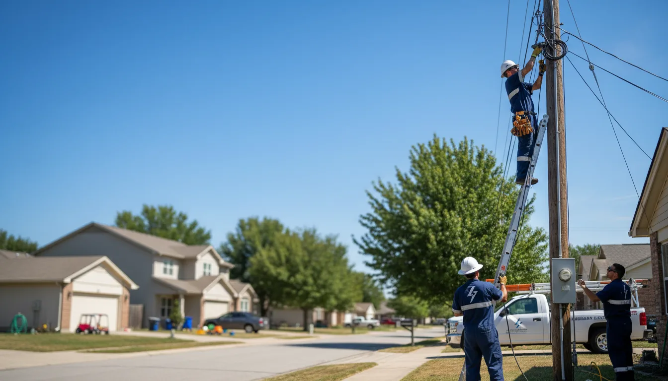 Residential electrician providing installation services in Harrison, MI